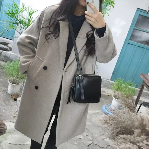 스텔라2 여성코트 모직 빅사이즈C01