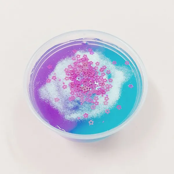 아트니즘 수제슬라임 액체괴물 크런치 클리어 버터, 47자장가슬라임퍼플블루 120ml