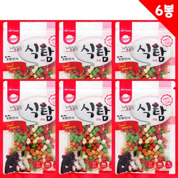 거침없는식탐 식탐 혼합간식150g 150g x 6봉 훈련용간식 인기간식 강아지간식, 1개