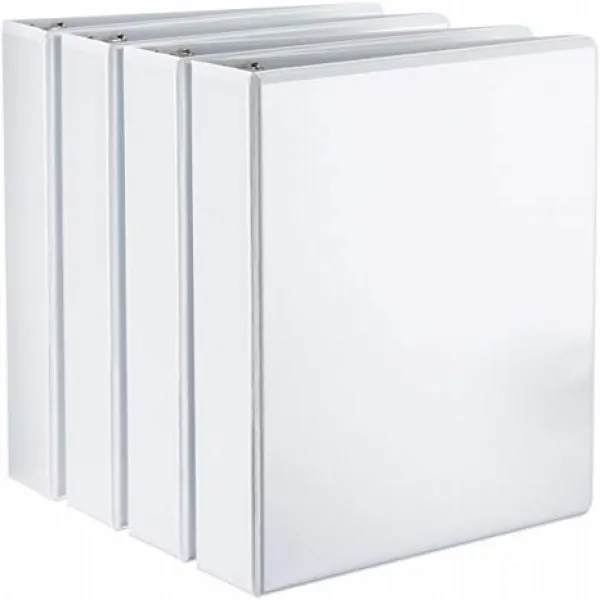 AmazonBasics D-Ring Binders - 2-Inch 4-Pack (Renewed) AmazonBasics D- 링 바인더-2 인치 4 팩 (갱신), 1