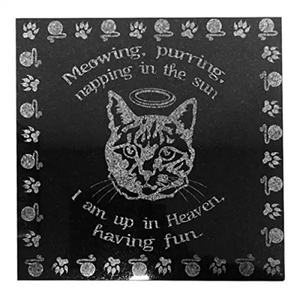 Nmt 모자 상어 3d 레이저 새겨진 검은 화강암 돌 개 고양이 애완 동물 비석 무덤 마커 정원 플라크 기념관 12x12 인치 P038406y16rzlp0 기본