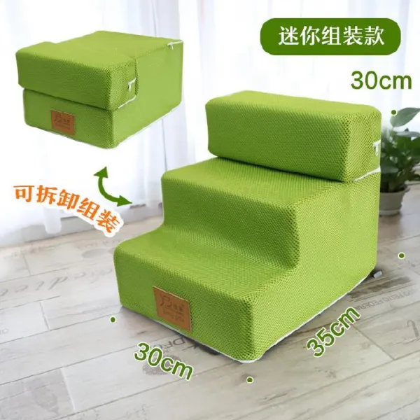 강아지계단 언덕길 뉴타입 비숑 이단서랍 심플 디딤대 어린강아지 침대에오름 애완동물 강아지 계단 꽃무늬 친환경 C01 도안참조