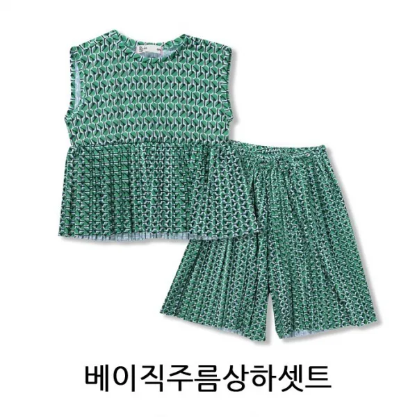 꼬망스 80%인천 뉴코아 여름 시원하고 멋스런 상하 와이드팬츠 세트192 바지세트