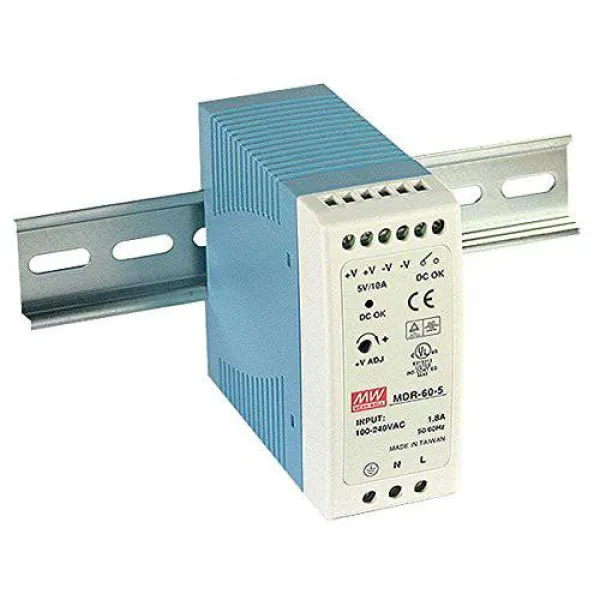 평균적인 MDR-60-24 DIN 레일 전원 공급 장치 24V 2.5Am 60W (한정판) MEAN