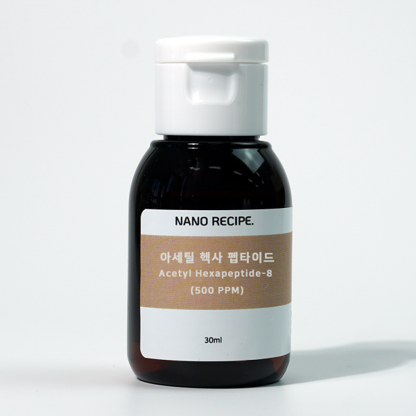 나노레시피 아세틸 헥사 펩타이드 - 8 500ppm 원액 30ml 바르는 보톡 스 펩타이드 팔 주름 지우개 스킨 필러 diy 앰플 10 ppm 50 egf fgf 아이 크림, 아세틸 헥사 펩타이드 30ml