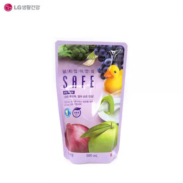 세이프 천연 미네랄 주방세제 580ml 리필 대용량세제 1개