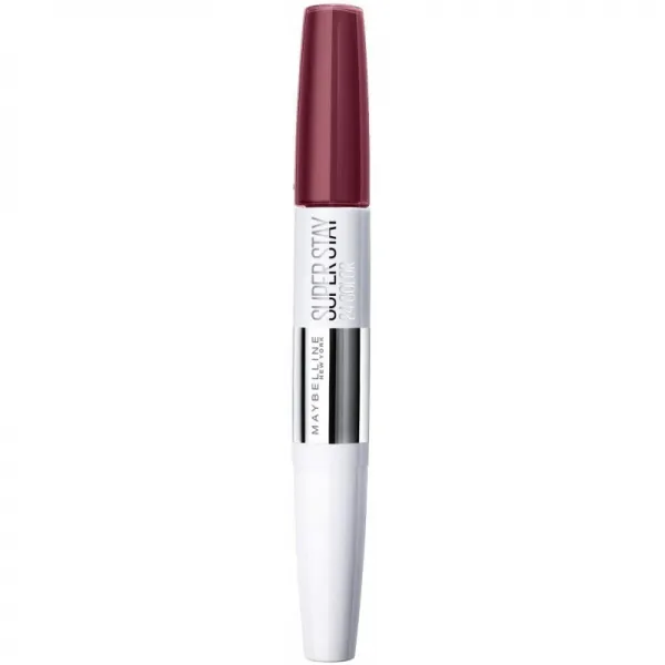 Maybelline Superstay 24H 립스틱 No. 260 와일드베리 최대 24시간 홀드를 갖춘 컬러 집약적이고 유창한 립스틱 특허받은 마, 1, 단일옵션
