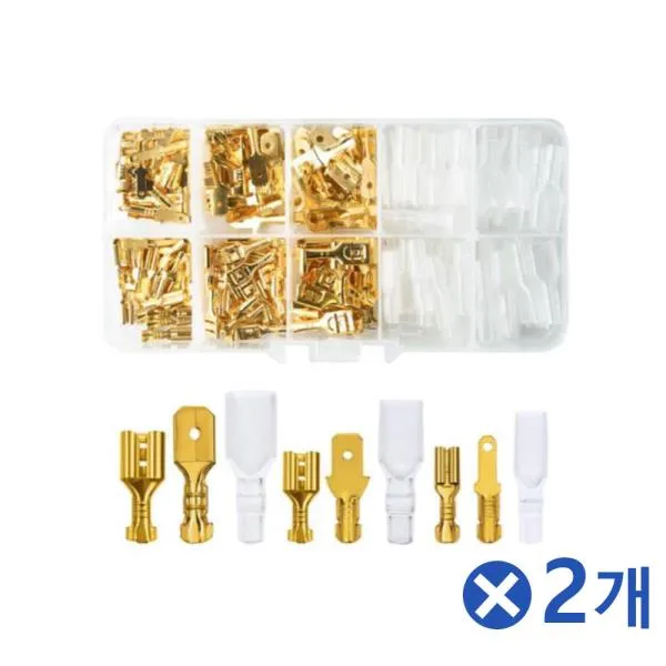꽃담비 압착단자 커넥터 180px2개 단자캡 전선부속 전선단자 단자세트 단자커넥터 압착툴 압착 +ok9_po0+ @for상품선택 홈 ^^