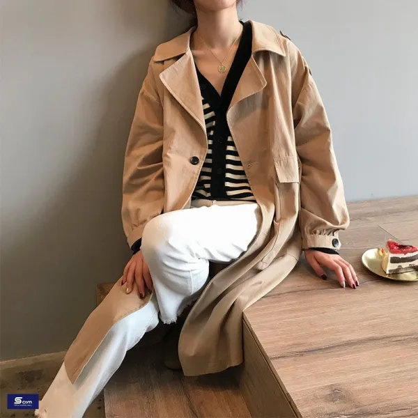 여성 가을 겨울 루즈핏 코트