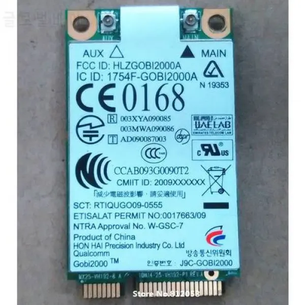 SSEA 도매업 UN2420 GOBI2000 PCI-E 무선 3G 카드 (HP 2540P 4310s 4410s 4, 상세내용참조
