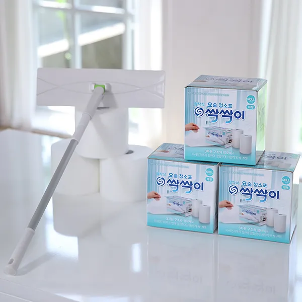 요술 청소포 싹싹이 180매+밀대 1세트, 360매+밀대2세트