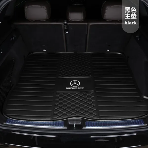 벤츠 GLC클래스 트렁크 매트 GLC200 카 발 매트, 포위망 브라운, 원라이즈