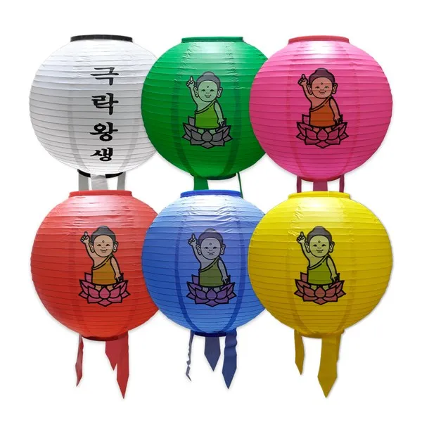 만월등A - 연등/인등/불교용품/부처님오신날, 백색