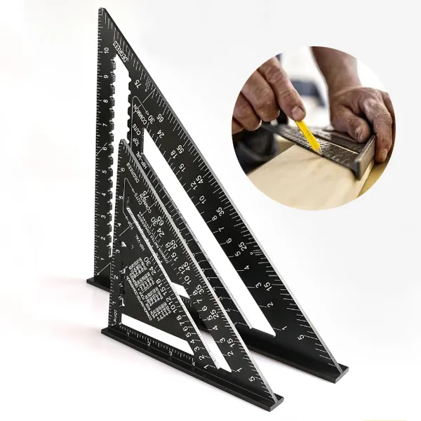목공 삼각자 7인치 12인치 목공 각도자