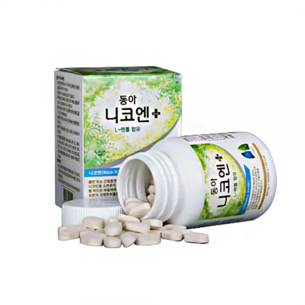 금연보조제 동아 니코엔 플러스 500mg 120정 금연패치 금연껌 금연사탕 부모님 효도선물