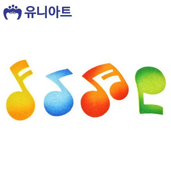 타임스글로벌 유니아트 스티로폼 2500 음표자 4개입 P0000BWH 학습만들기재료