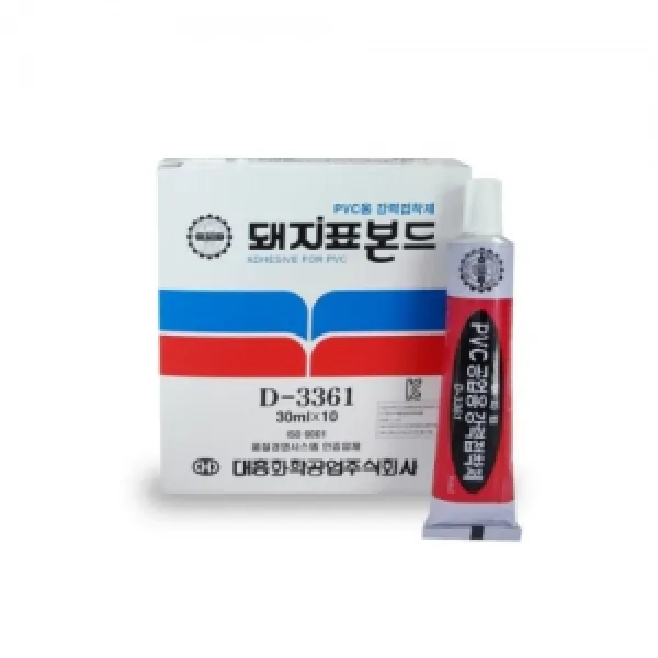 M2802 공업용/돼지표본드/pvc/3361/30ml(10개묶음) 실리콘건/바이오실리콘/욕실실리콘/실리콘헤라/우레탄실리콘/실리콘방수테이프/실란트/투명실리콘/글루건/욕실용실리콘, 단일 수량