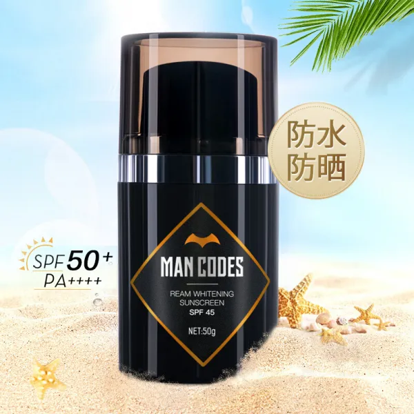 왼쪽 얼굴 오른쪽 빛 미백 자외선 차단제 남녀 차단제 Spf50 메이크업 전 우유 50g 차단제 피부톤 향상 