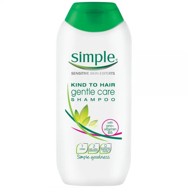 (영국직배) Simple 심플 젠틀케어 비타민B5 샴푸 200ml 6팩 Kind to Hair Gentle Care with Pro-Vitamin B5 Hair Shampoo