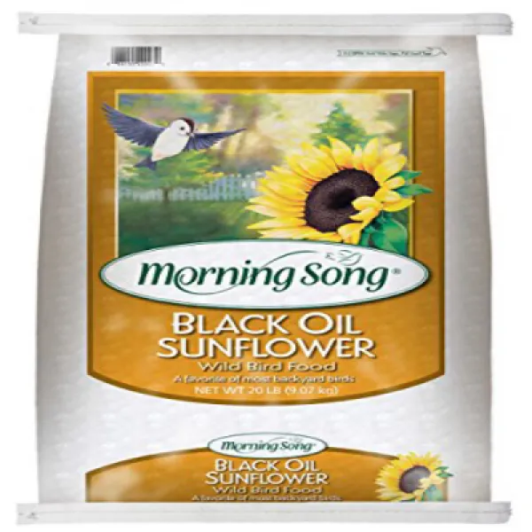 Morning Song 11407 Black Oil Sunflower Wild Bird Food 20-Pound 아침 송 11407 검은 기름 해바라기 들새 사료 9071.8g, 1