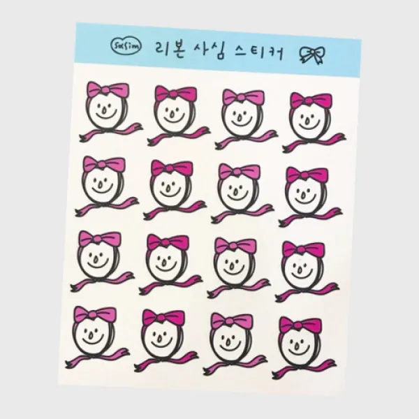 [바보사랑]사심굿즈 리본 사심 스티커