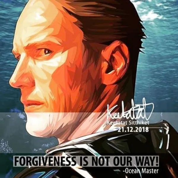 팝아트액자 아쿠아맨- 오션마스터 옴 Forgiveness is not our way 액자