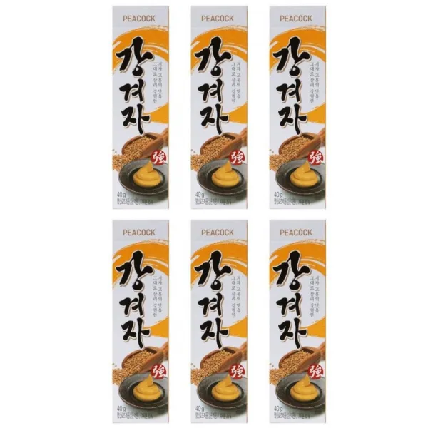 피코크 겨자 고유의 맛을 살린 강겨자 40g x6개
