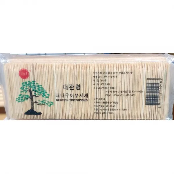 IXB276456요지 도미표 대나무 400입 이쑤시개 x4개 이쑤시게 일회용주방용품 식자재마트 식자재쇼핑몰, 단일색상