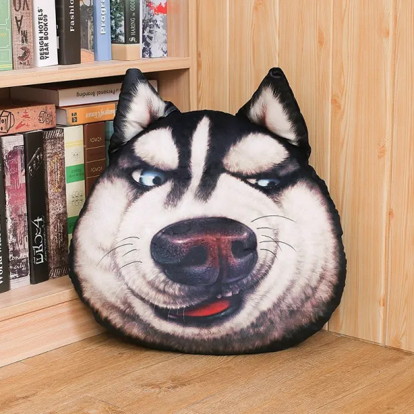 재미있는 허스키인형 쿠션 방석 쓸모없는선물 친구선물, 60cm, 경멸