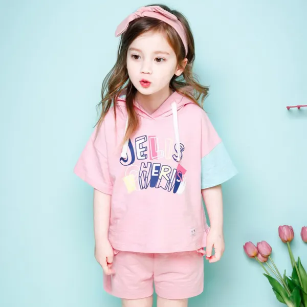 젤리스푼 여아용 New 체리쉬 후드 팬츠 슬럽 상하복 세트