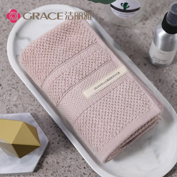 Grace 결 리 아 (Grace) 수건 루 돌 프 순면 항 균 34 × 76cm 소프트 흡수 클 렌 징 티슈 페 이 스 타월 115 g / 모 노 톤