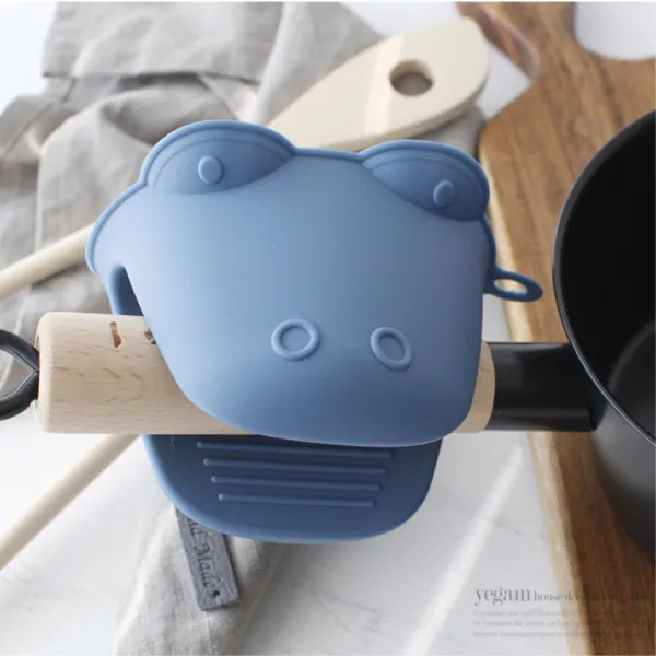 악어입 실리콘 뜨거운냄비 주방장갑 2p 베이킹용품 다크핑크