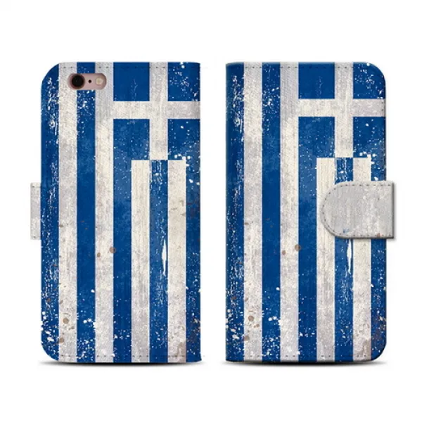  바보사랑 아이폰7플러스_지갑다이어리케이스_그리스 Grunge Flag