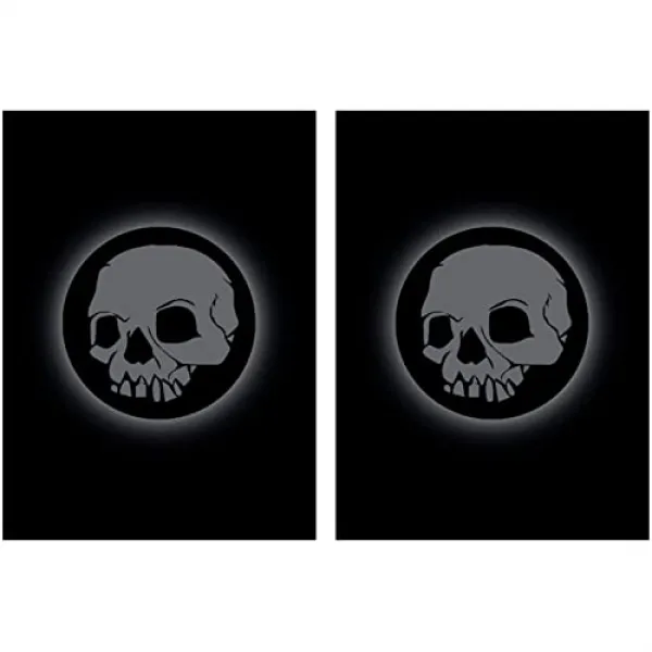 100의 군사적 공급 절대적인 상징 인 검은 두개골 덱 프로텍터 슬리브 본상품