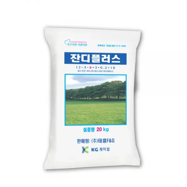 잔디플러스 20kg 잔디비료 입상 복합비료, 단품