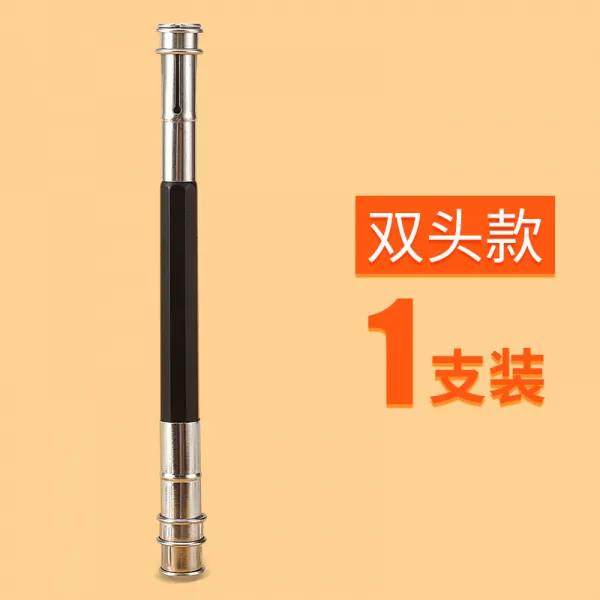 초등학생연필 더블 헤드 짧은 커버 금속 화필 늘다 펜을 받는 기계 드로잉필기구 봉 커넥터 전용 연장 2755446789, 1개 포장