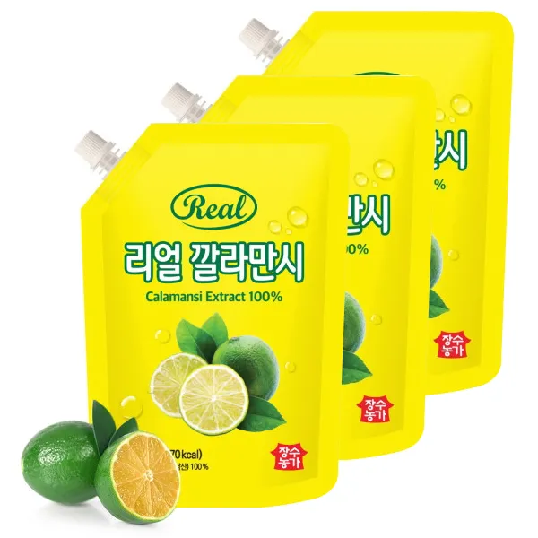 장수농가 리얼 깔라만시 500ml 3팩, 없음