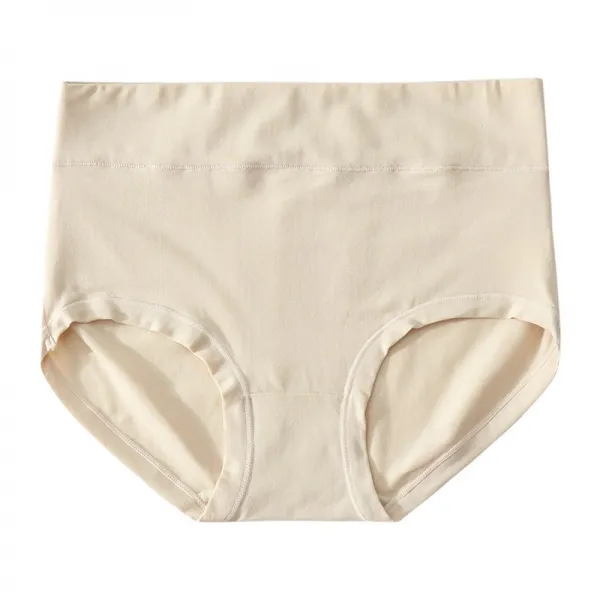 코르셋팬티 여성 면 배기 항균 밑구멍 배쏙 빅사이즈 힙랩 뚱뚱한 소녀 생 헴라인 심플 삼각팬티