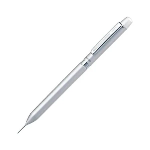 얼룩말 Sharbo - 0.5mm 듀얼 - 기능 볼펜과 기계적인 연필 - 실버 9999992152580, One Size, One Color