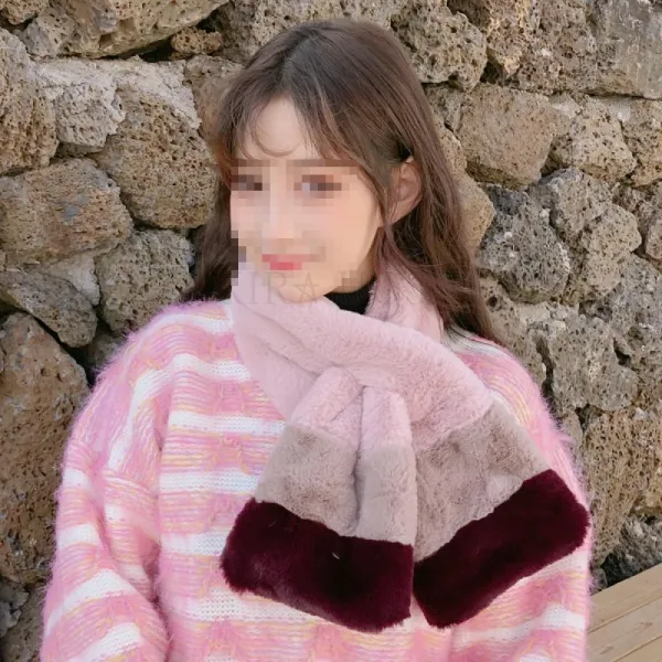 Kirahosi 털목도리 겨울용 방한용 퍼머플러 데일리 패션 250호+덧신증정 Ag0nui8o