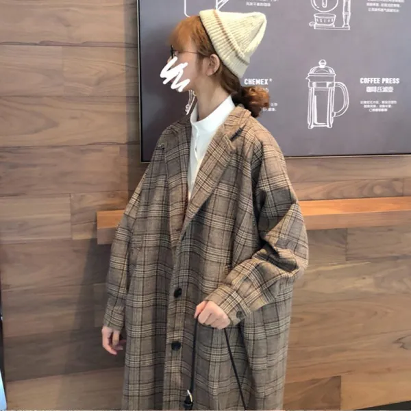 빅피플 루즈핏 여성 트렌치 가을겨울CV53 트렌치코트 코트