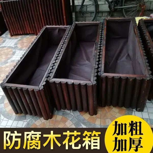 방부목 화분 울타리나무 옥상화단 베란다텃밭화분 야외 테라스 나무화분, 방부목화분