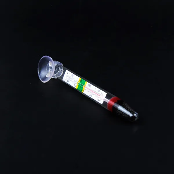 어항 온도계 고정도 수조 잠수 유리 수온계 거북 항아리용 물 측정 흡반