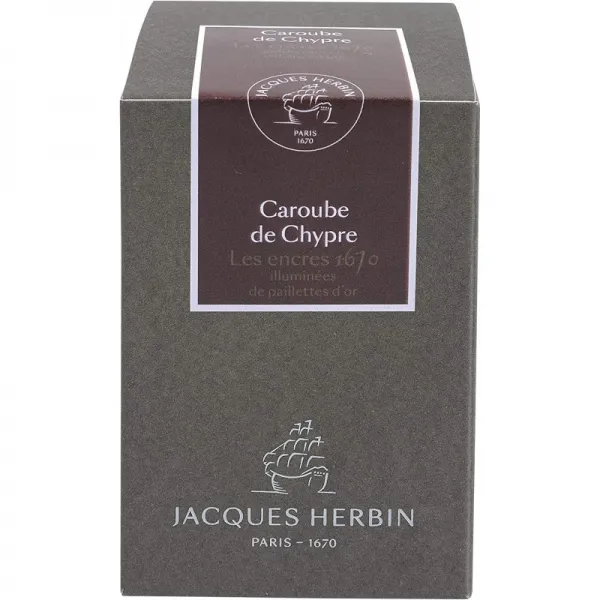 J.Herbin 15045JT 주빌리- 잉크 병 1670 (50 ml 펜 홀더용 컬러 집약적) 브라운 브라운, 단일상품