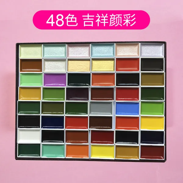 수입 행운 벚꽃 안채 04차 수채꽃 12 고체 전업 공필 48 원료 24 색깔 60 국화 재료 고궬 작품급 페인팅 포토 펄 일본 벚꽃 수입 단합 나라 그림물 채 48 색깔 행운 안채