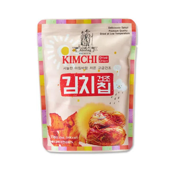 아비삭 배추 김치 그대로 김치칩, 1봉, 15g