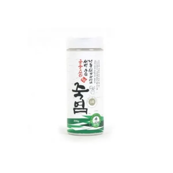 MDO6232 무화학 요리용 죽염 천일염 200g 천일염/소금/볶은소금/태운소금, 1개