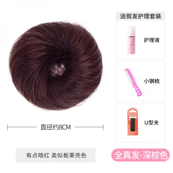 가발 여성 낮다 당고머리 전 생머리 머리밴드 볼륨 내추럴 헤어가방 뒤통수 고대복장 스타일링, 1, 생머리 직 머리밴드 다크브라운 _세가