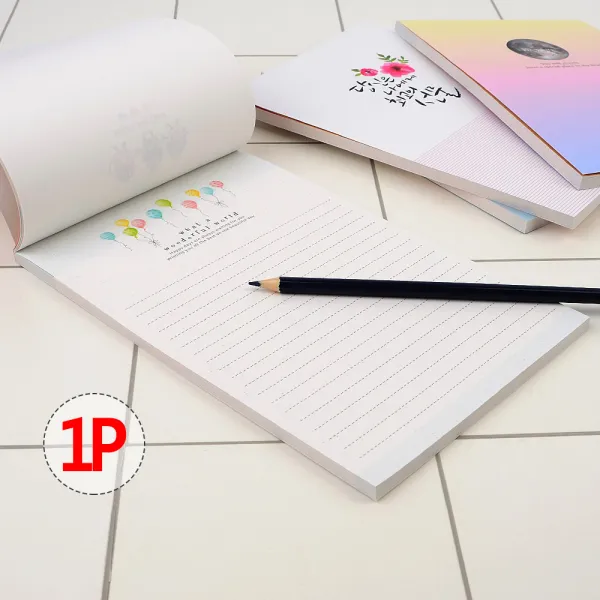 파스텔톤 편선지 노트 디자인 편지지 편선지패드 남친한테편지 군인편지 편지북 편지지책