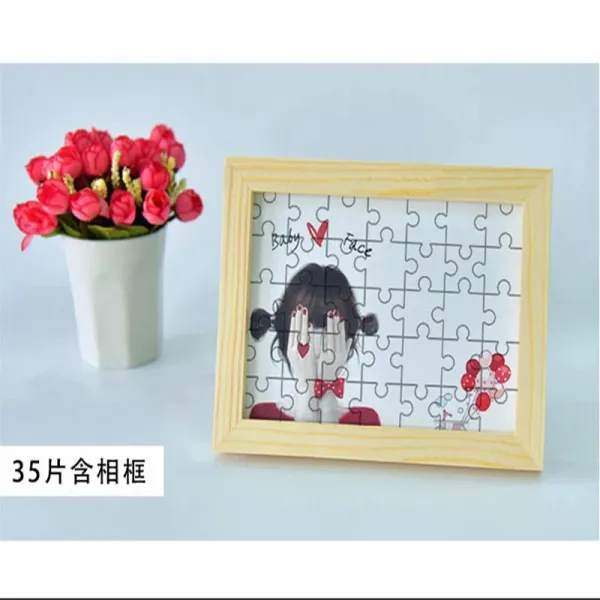  맞 춤 형 제작 사진 퍼 즐 나무 재질 성인 300 장 창의 Diy 개성 앨범 감 압 친 자 장난감 으로 아이 에 게 남녀 친구 절친 여자 남자 선물 맞 춤 풀 캔 + 액자